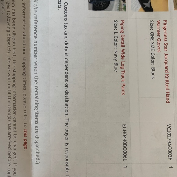 Track pants with white piping, slick material - Picture 6 of 7